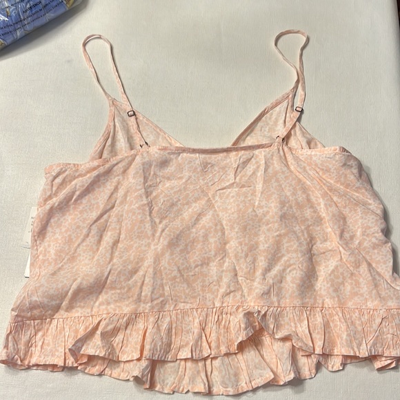 🔴 NWT Abound Cinch Front Pink & White Tank Top - Picture 5 of 5